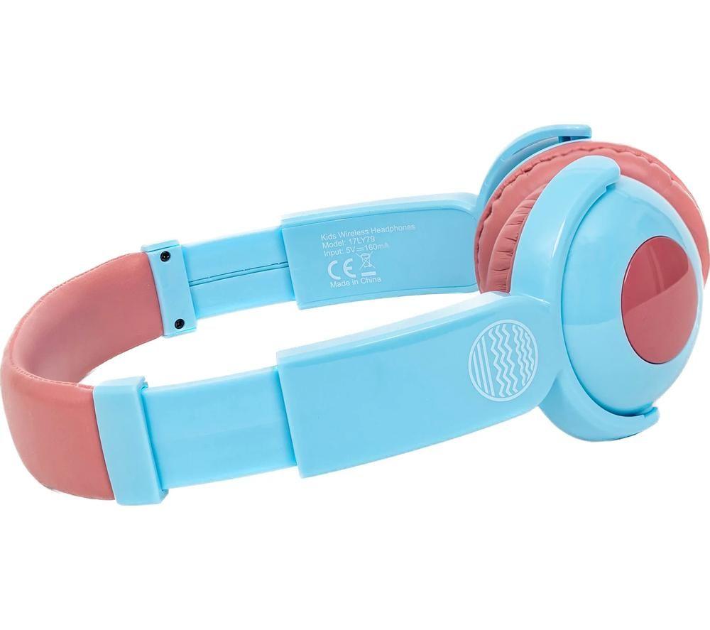 OUR PURE PLANET OPP135 Wireless Bluetooth Kids Headphones - Red & Blue image number 4 of 6