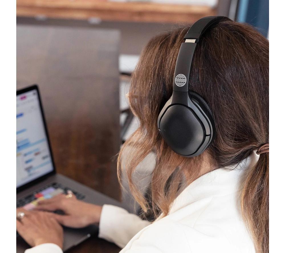 OUR PURE PLANET OPP049 Platinum Wireless Bluetooth Noise-Cancelling Headphones - Black image number 2 of 13