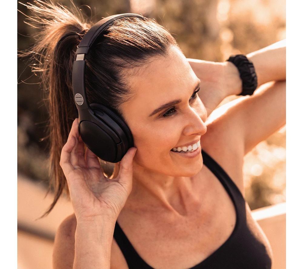 OUR PURE PLANET OPP049 Platinum Wireless Bluetooth Noise-Cancelling Headphones - Black image number 5 of 13