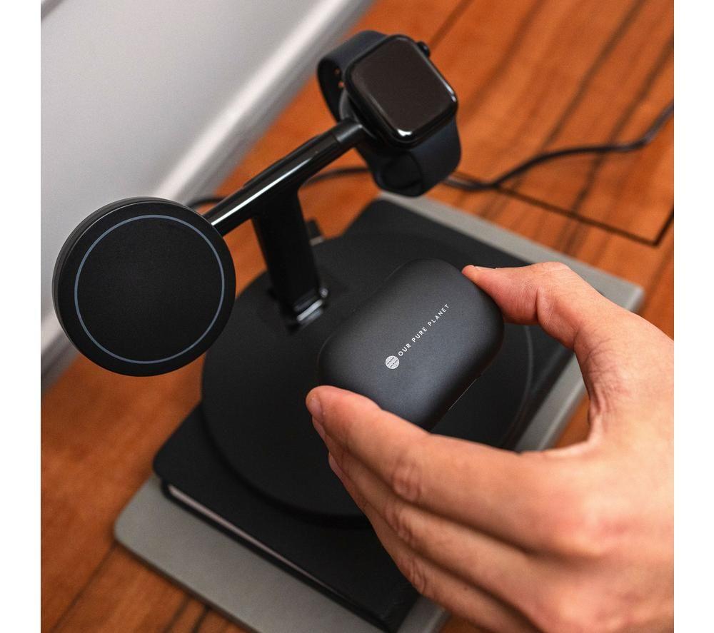 OUR PURE PLANET OPP134 Signature Wireless Bluetooth Noise-Cancelling Earbuds - Black image number 7 of 14