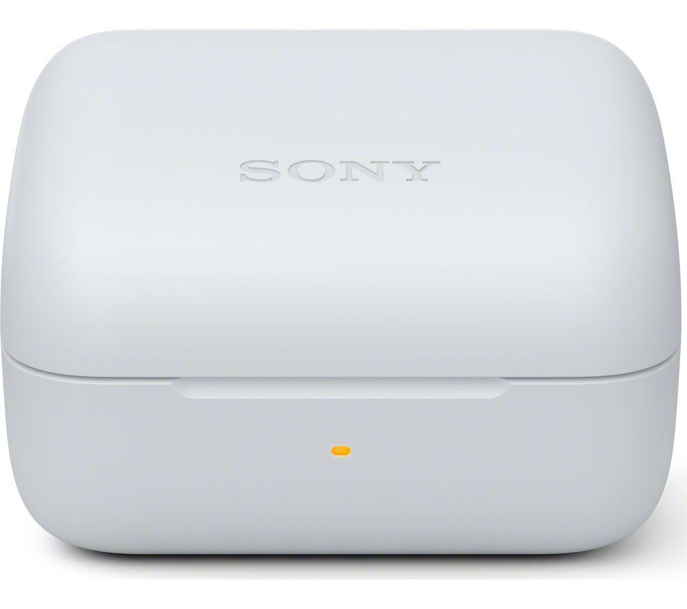 SONY INZONE Wireless Bluetooth Noise-Cancelling Gaming Earbuds - White image number 4 of 8