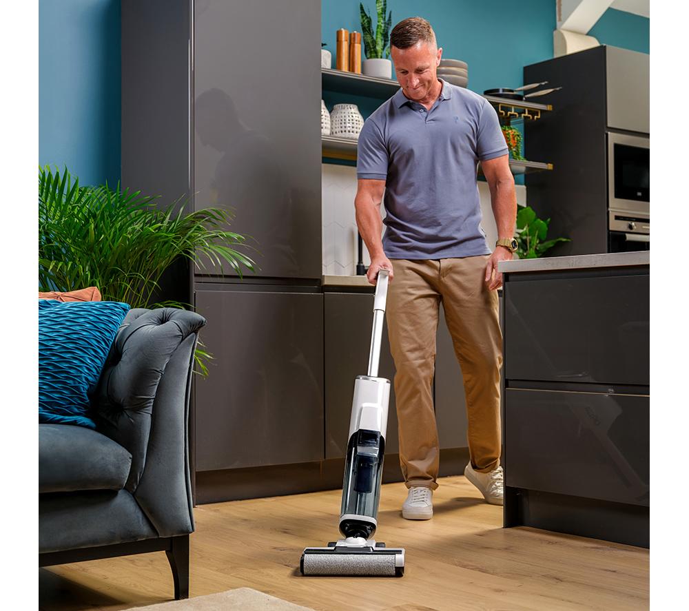 GTECH Orca Upright Cordless Wet & Dry Hard Floor Vacuum Cleaner - Black and White image number 4 of 8