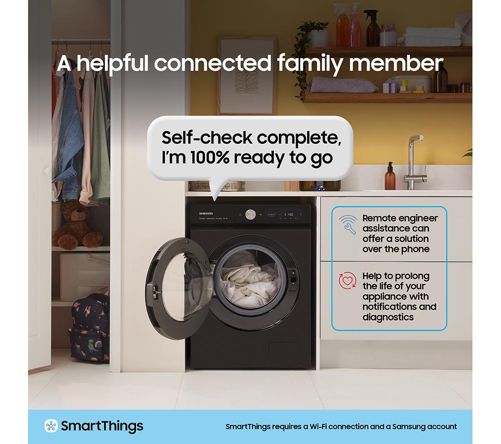 SAMSUNG Series 7 AI Energy WD11DB7B85GWU1 WiFi-enabled 11 kg Washer Dryer - White image number 8 of 11