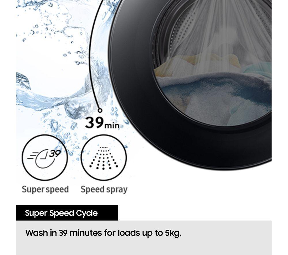 SAMSUNG Series 5 AI Energy WD90DG5B15BBEU WiFi-enabled 9 kg Washer Dryer - Black image number 8 of 10