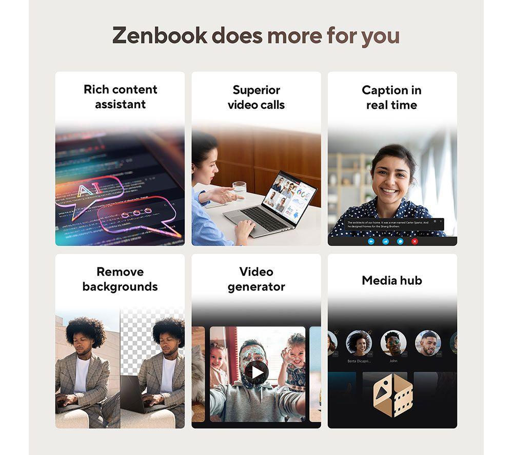 ASUS Zenbook S16 OLED 16" Laptop, Copilot+ PC - AMD Ryzen AI 9, 1 TB SSD, White image number 21 of 27