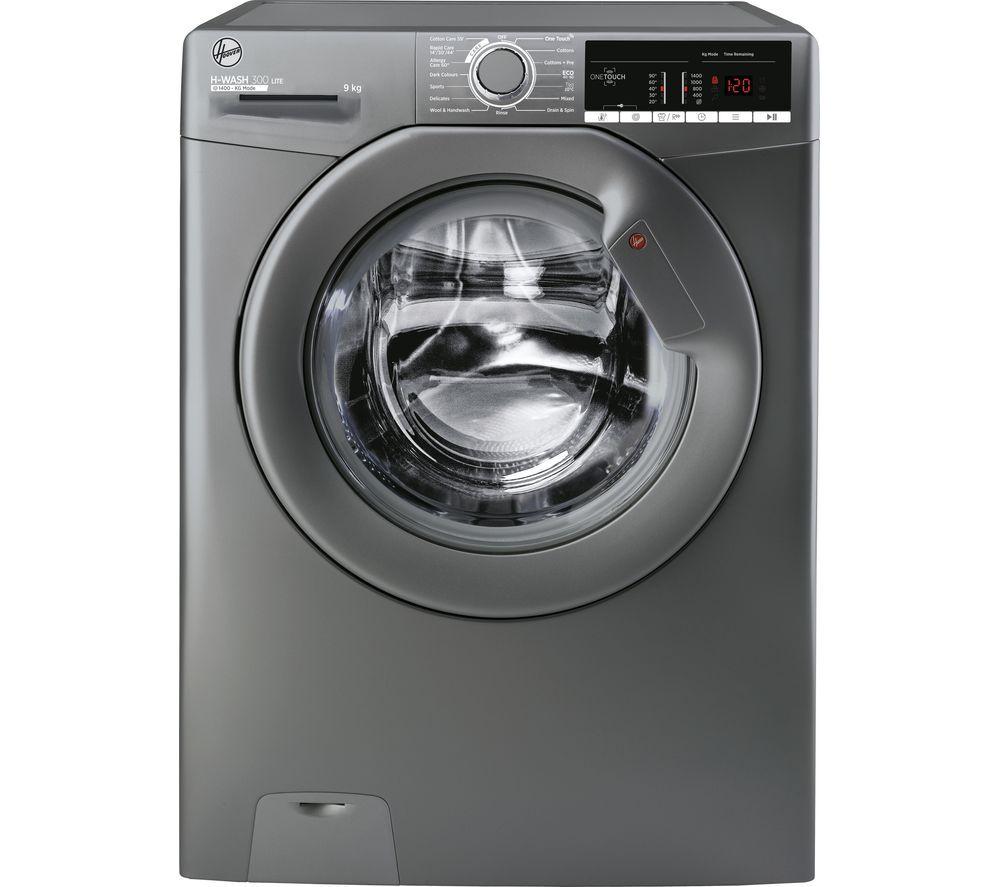 HOOVER H-Wash 300 H3WO4105TARR4-80 WiFi-enabled 10 kg 1400 Spin Washing Machine - Anthracite, Silver/Grey