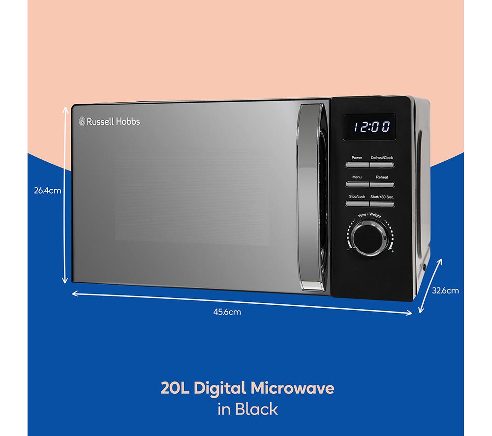 RUSSELL HOBBS RHMD818B Solo Microwave - Black image number 8 of 9