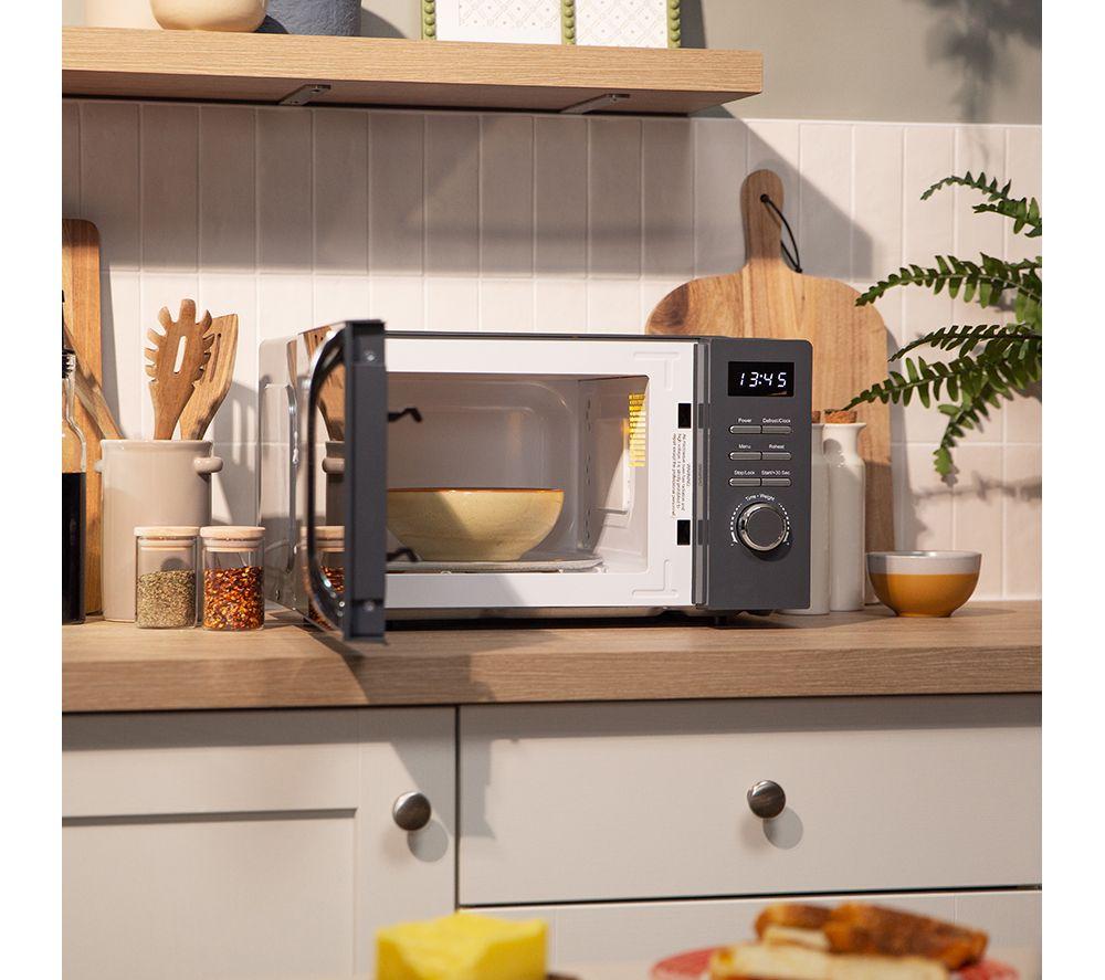 RUSSELL HOBBS RHMD818G Solo Microwave - Grey image number 6 of 9