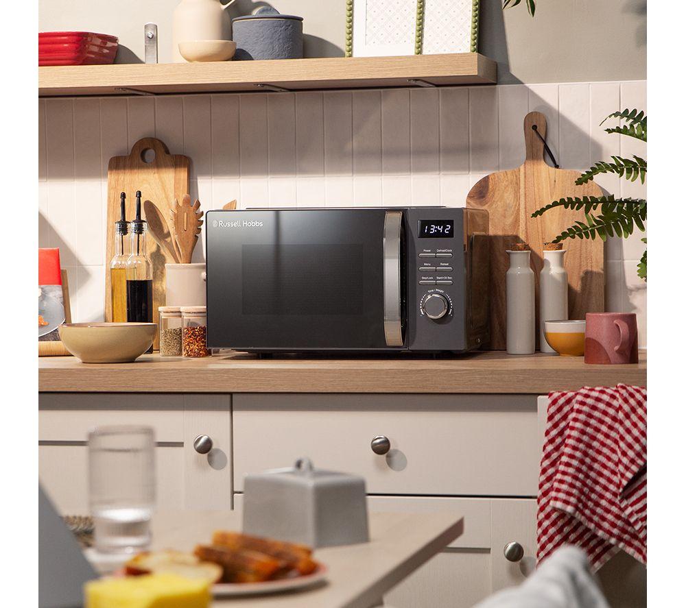 RUSSELL HOBBS RHMD818G Solo Microwave - Grey image number 7 of 9