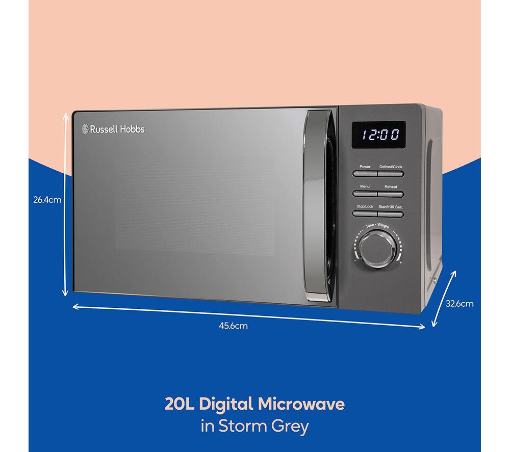 RUSSELL HOBBS RHMD818G Solo Microwave - Grey image number 8 of 9