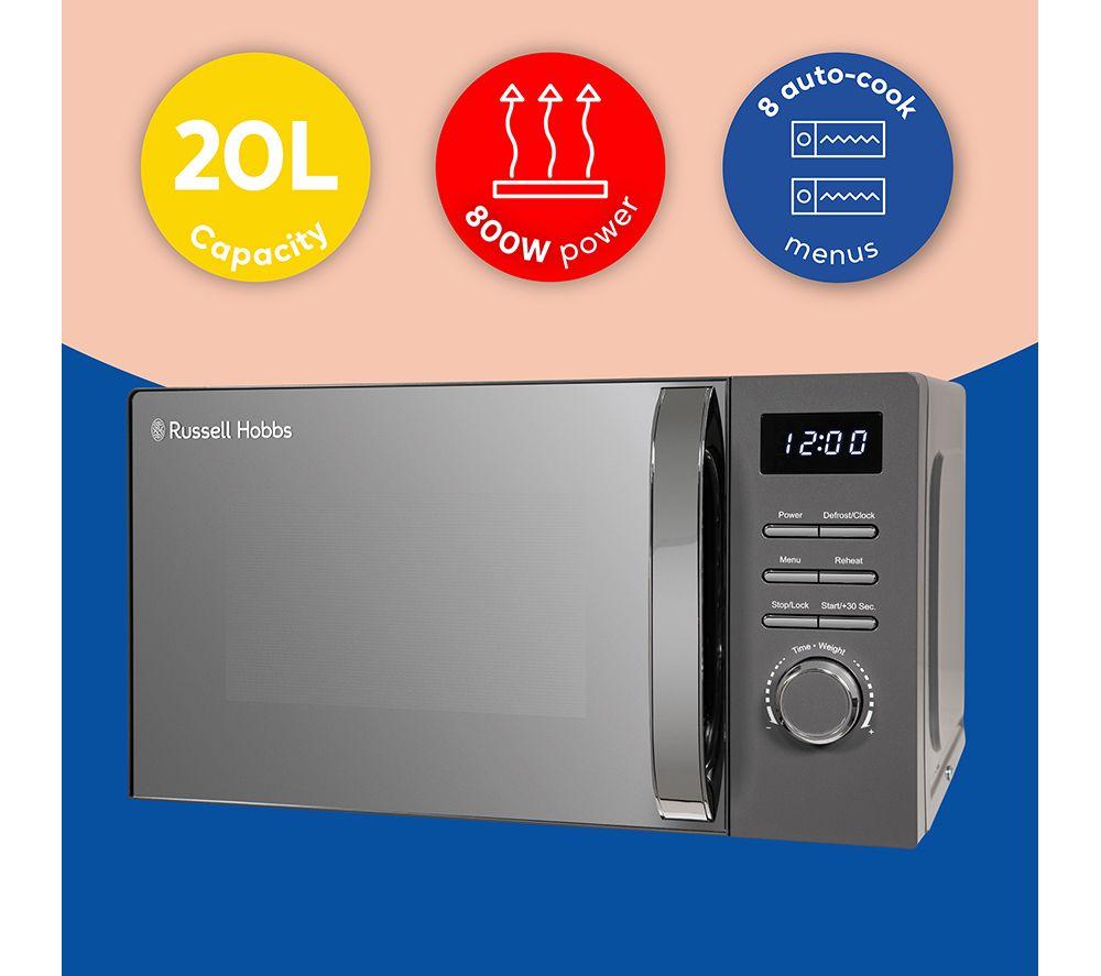 RUSSELL HOBBS RHMD818G Solo Microwave - Grey image number 9 of 9