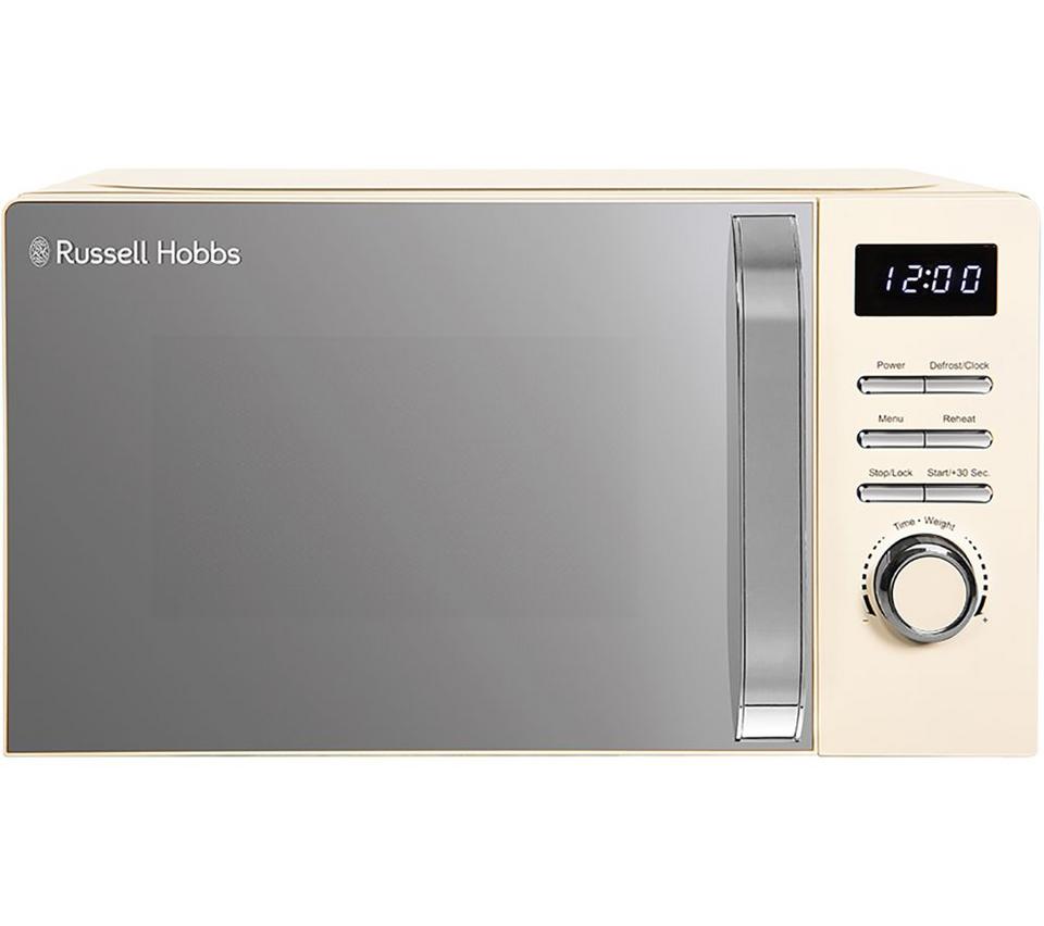 RUSSELL HOBBS RHMD818C Solo Microwave - Cream