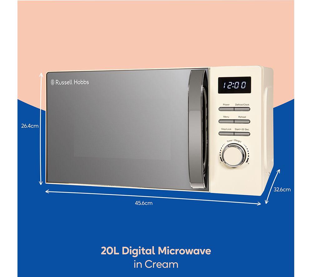 RUSSELL HOBBS RHMD818C Solo Microwave - Cream image number 8 of 9