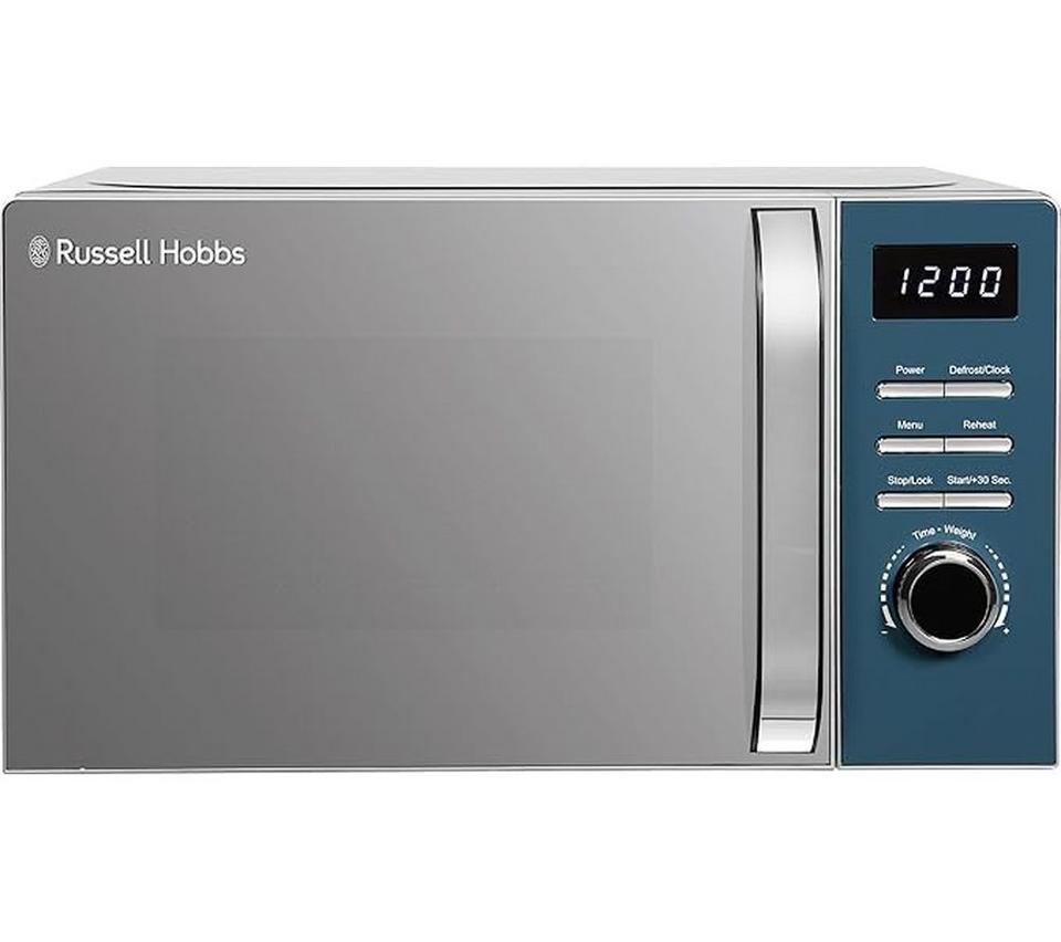 RUSSELL HOBBS Distinctions RHMD832OB Compact Solo Microwave - Blue Ocean