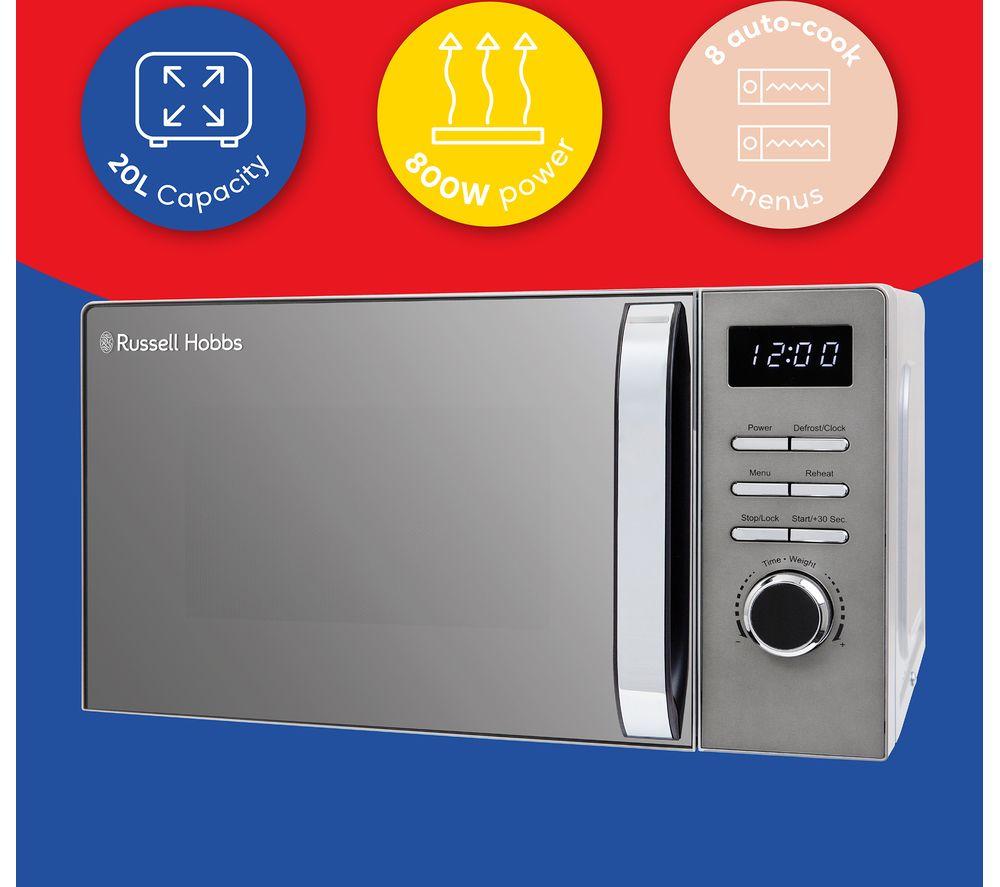 RUSSELL HOBBS Distinctions RHMD832T Compact Solo Microwave - Titanium image number 5 of 5