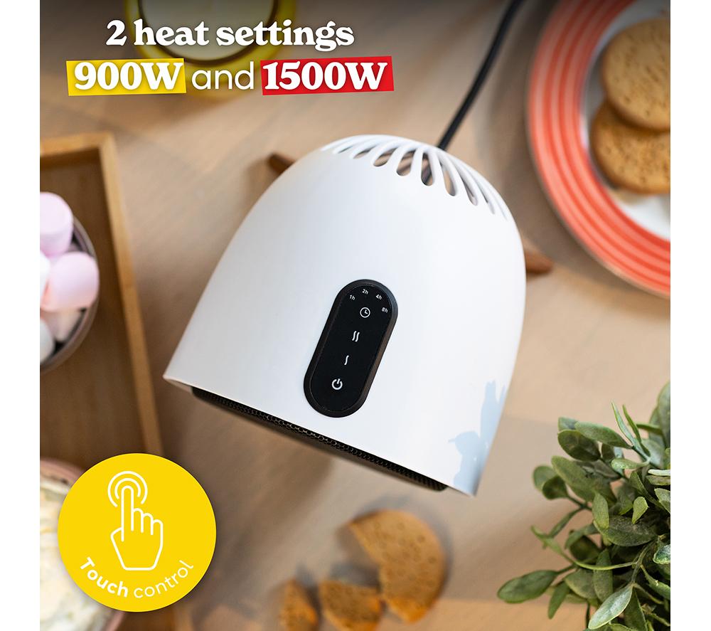 RUSSELL HOBBS RHMCH1009-SCA Ceramic Fan Heater - White image number 3 of 11
