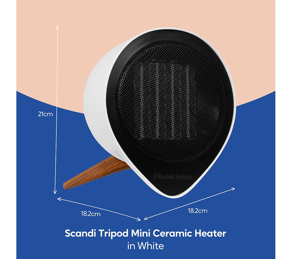 RUSSELL HOBBS RHMCH1009-SCA Ceramic Fan Heater - White image number 6 of 11