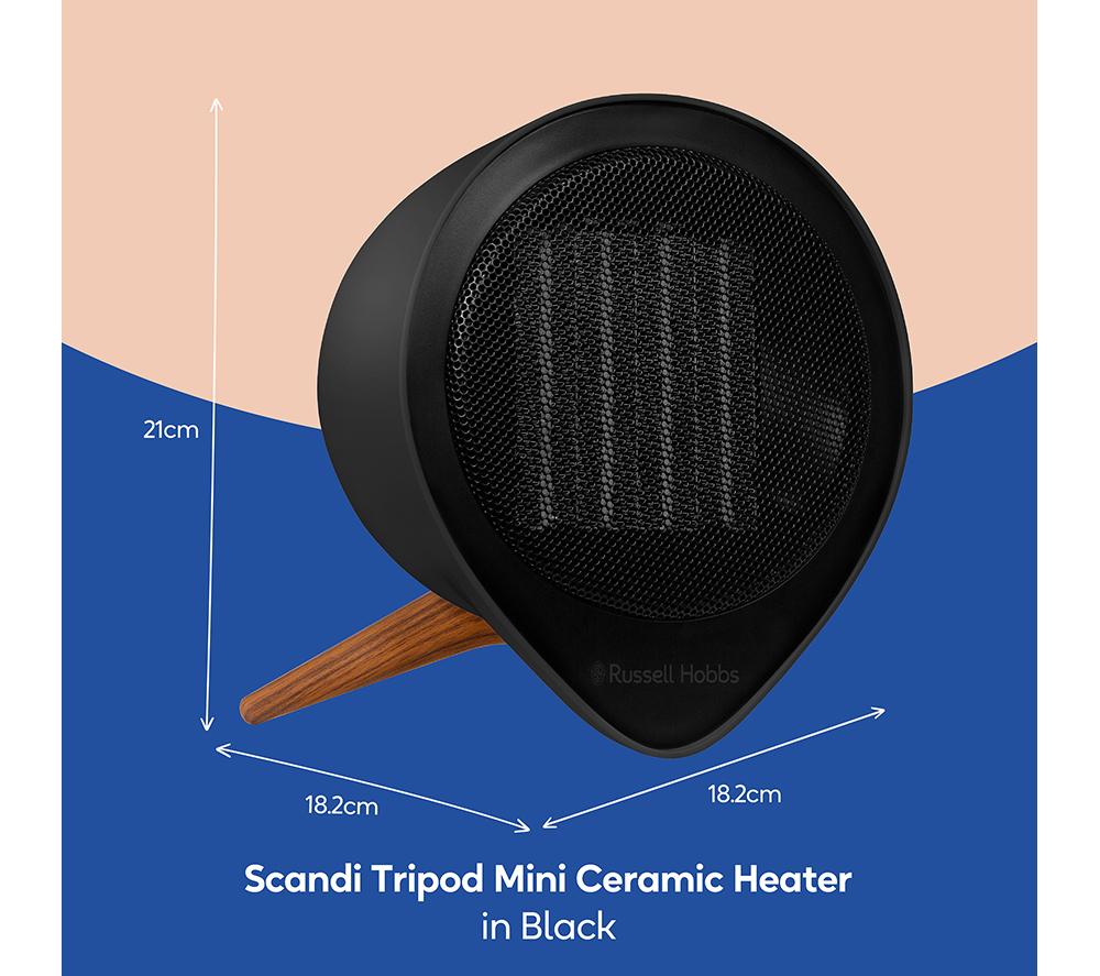 RUSSELL HOBBS RHMCH1009B-SCA Ceramic Fan Heater - Black image number 6 of 11