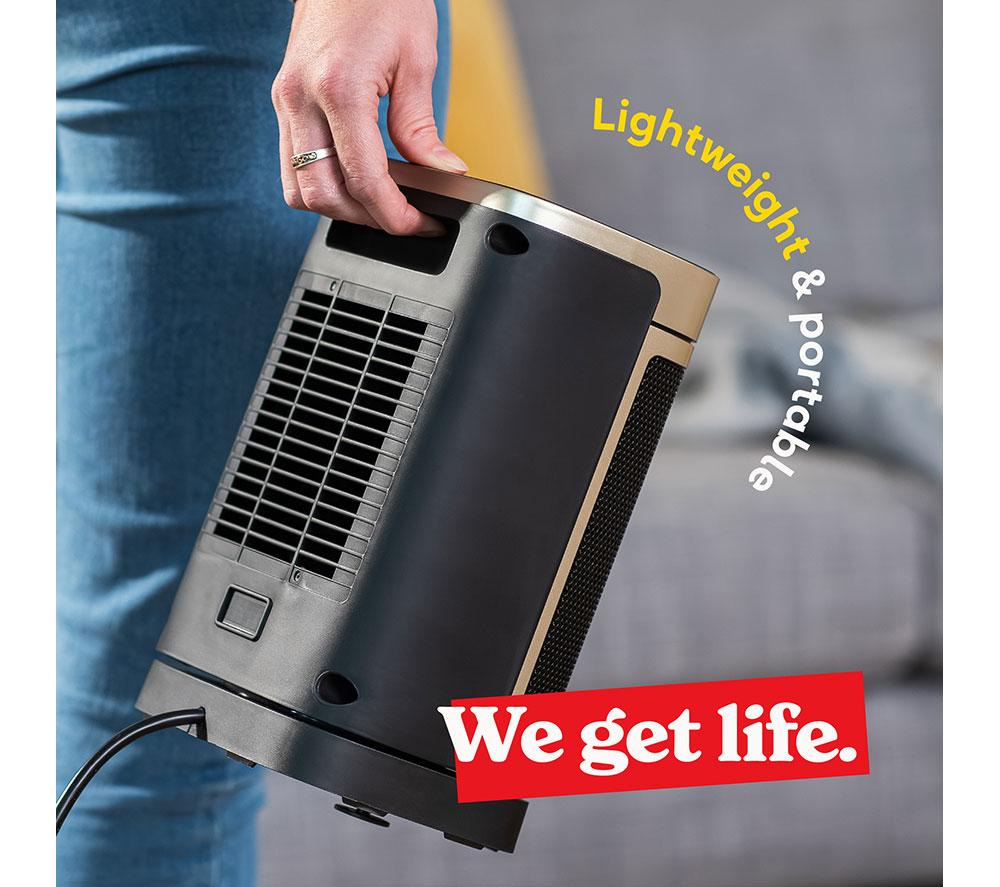 RUSSELL HOBBS RHCH2001G Ceramic Fan Heater - Black & Gold image number 8 of 18
