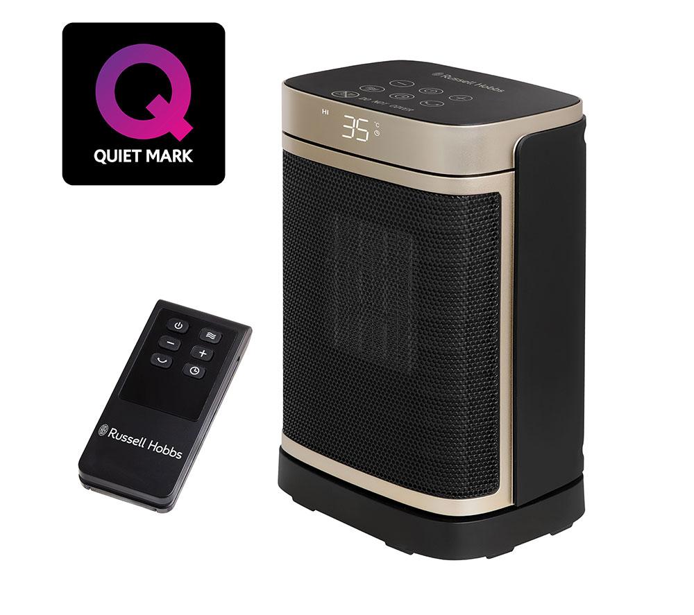 RUSSELL HOBBS RHCH2001G Ceramic Fan Heater - Black & Gold image number 13 of 18