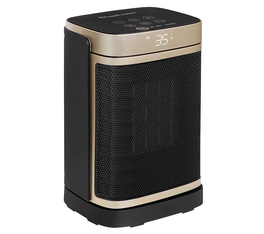 RUSSELL HOBBS RHCH2001G Ceramic Fan Heater - Black & Gold image number 15 of 18