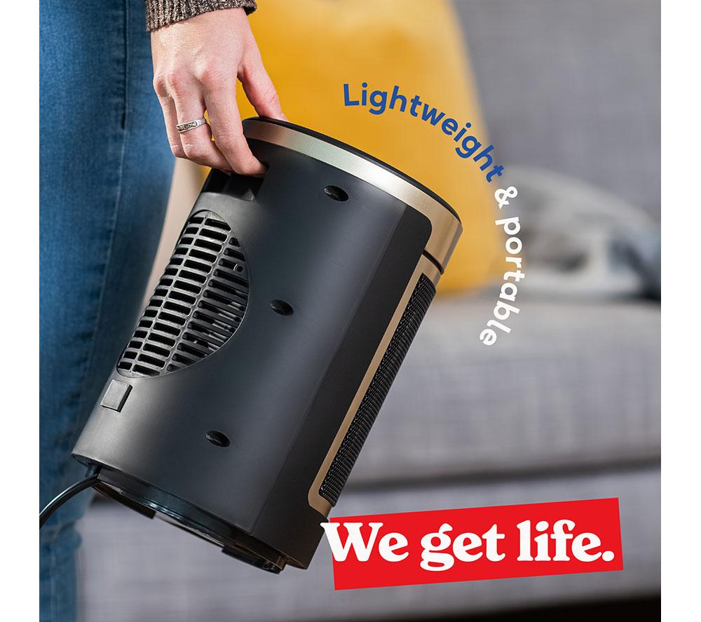 RUSSELL HOBBS RHCH2002G Ceramic Fan Heater - Black & Gold image number 7 of 16