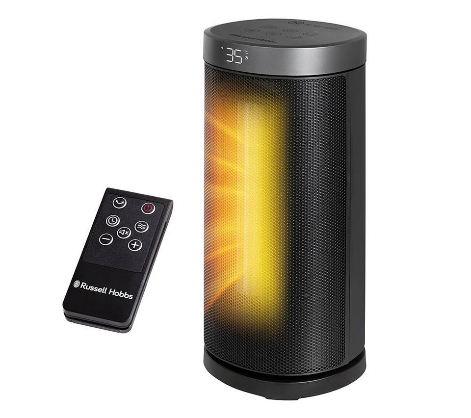 RUSSELL HOBBS RHCTH2001S Portable Ceramic Fan Heater - Black & Silver