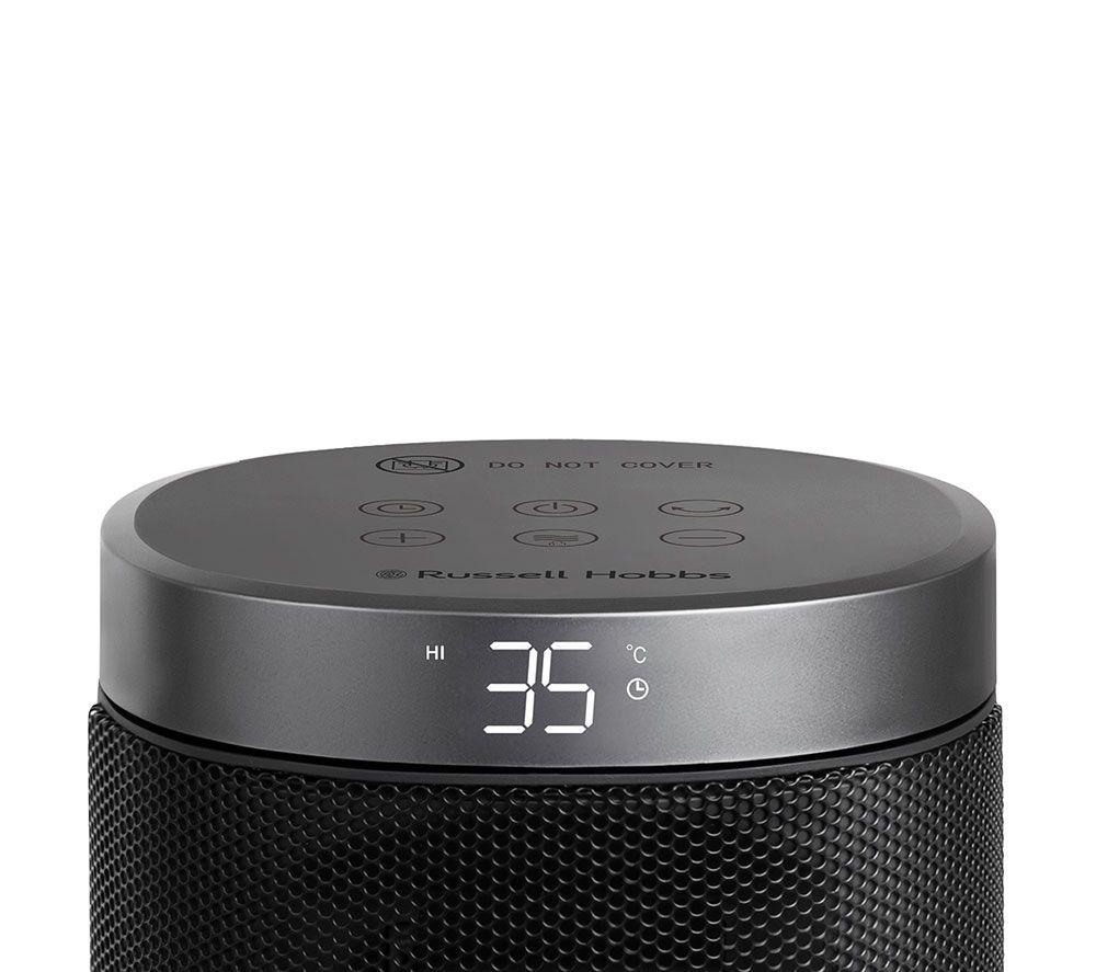 RUSSELL HOBBS RHCTH2001S Portable Ceramic Fan Heater - Black & Silver image number 5 of 18