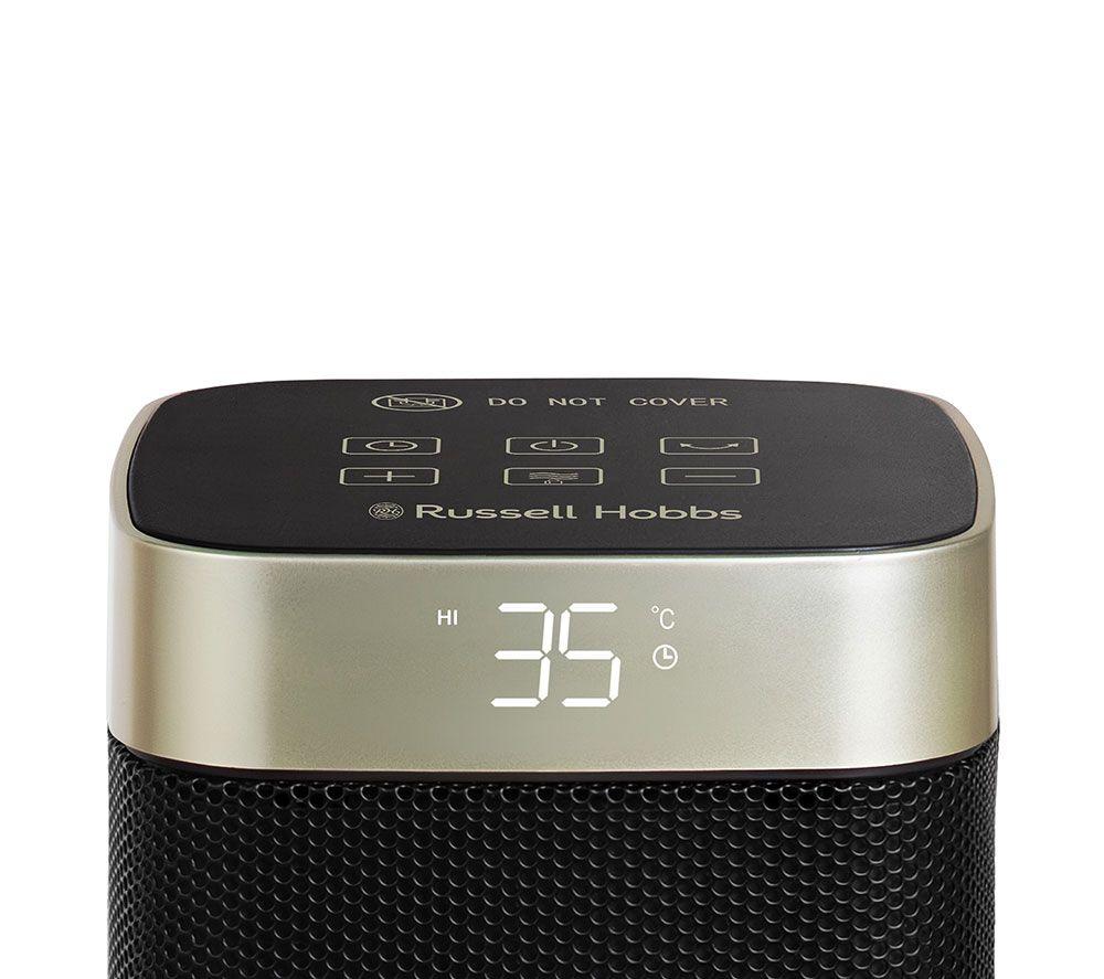 RUSSELL HOBBS RHCTH2002G Portable Ceramic Fan Heater - Black & Gold image number 5 of 18