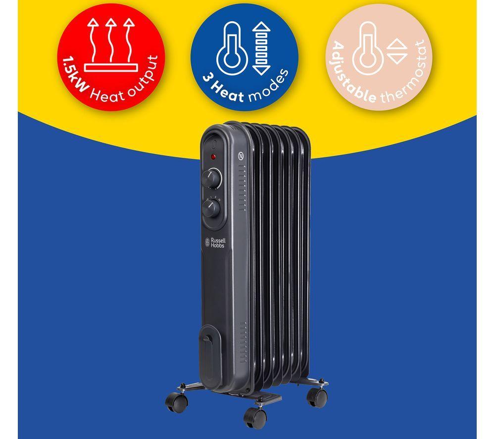 RUSSELL HOBBS RHOFR7004A Portable Oil-Filled Radiator - Anthracite image number 10 of 17