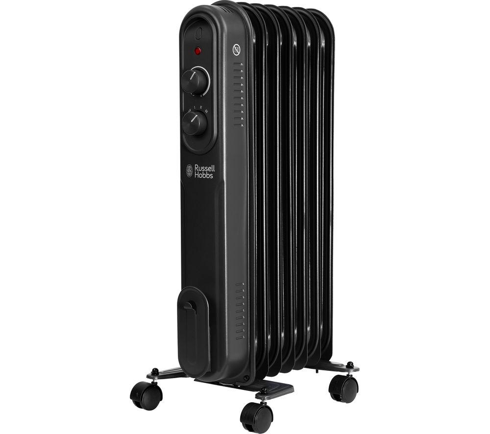 RUSSELL HOBBS RHOFR7004B Portable Oil-Filled Radiator - Black, Black
