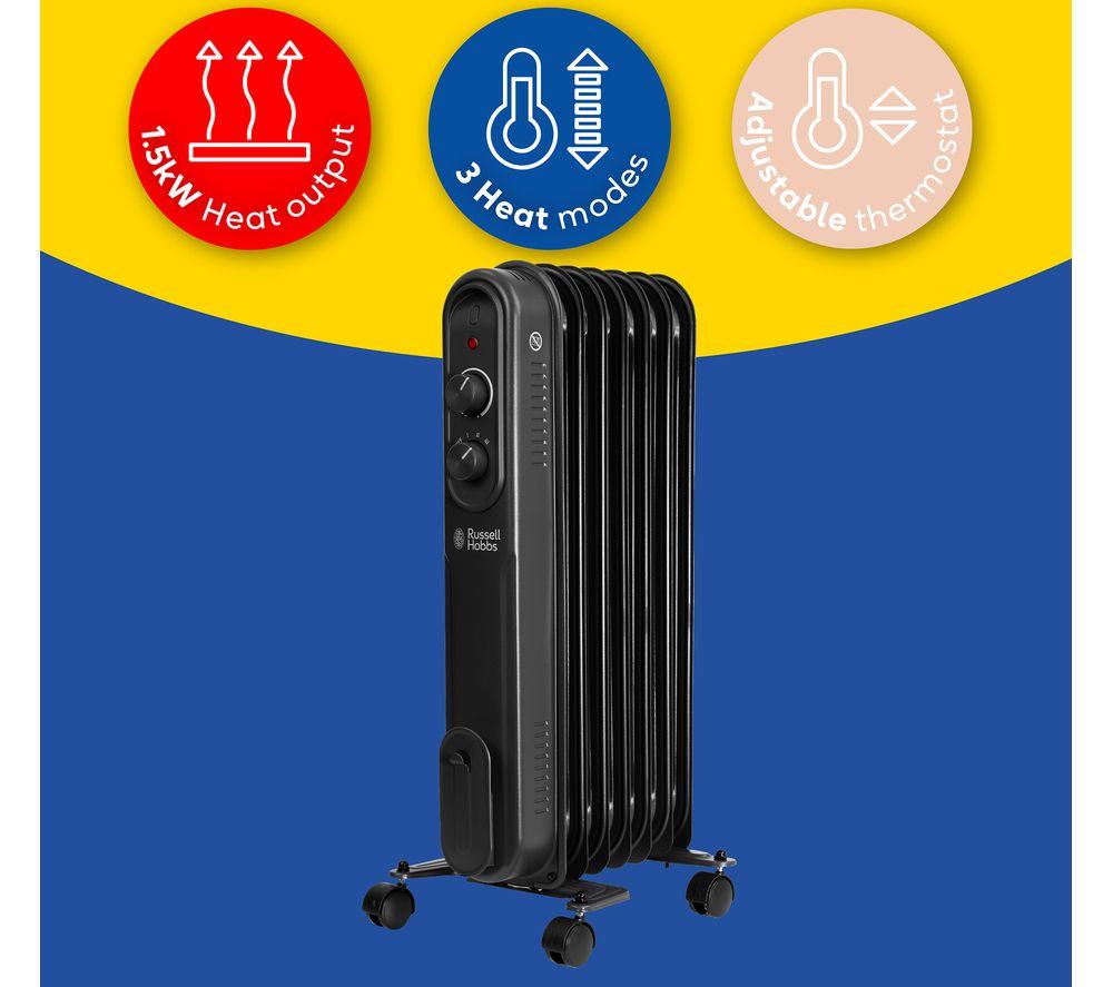 RUSSELL HOBBS RHOFR7004B Portable Oil-Filled Radiator - Black image number 9 of 9