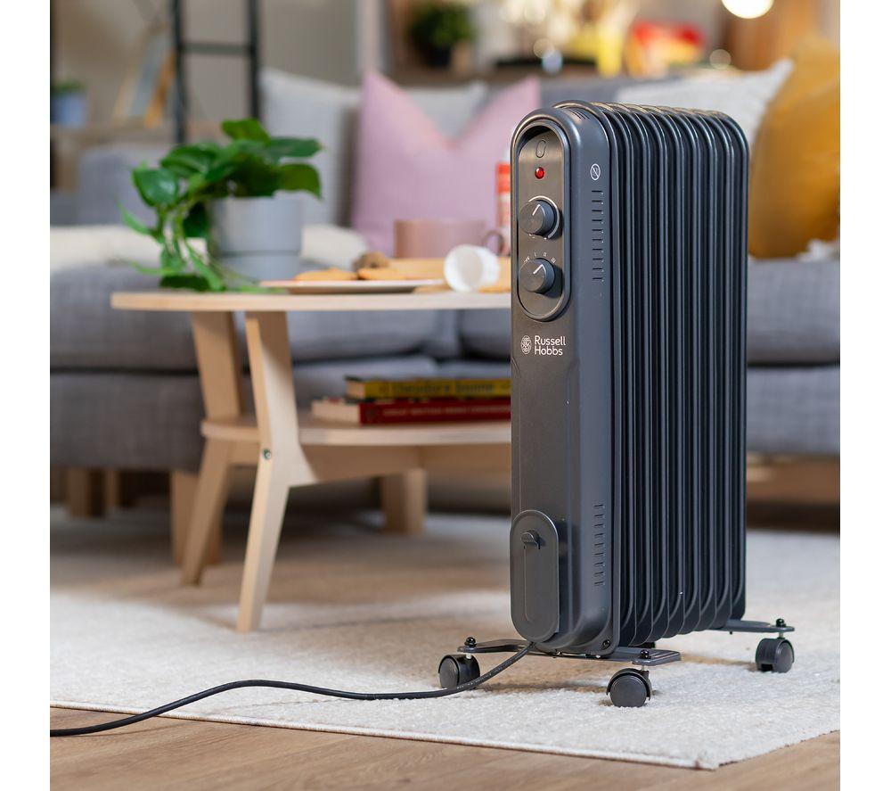 RUSSELL HOBBS RHOFR9004A Portable Oil-Filled Radiator - Anthracite image number 4 of 9