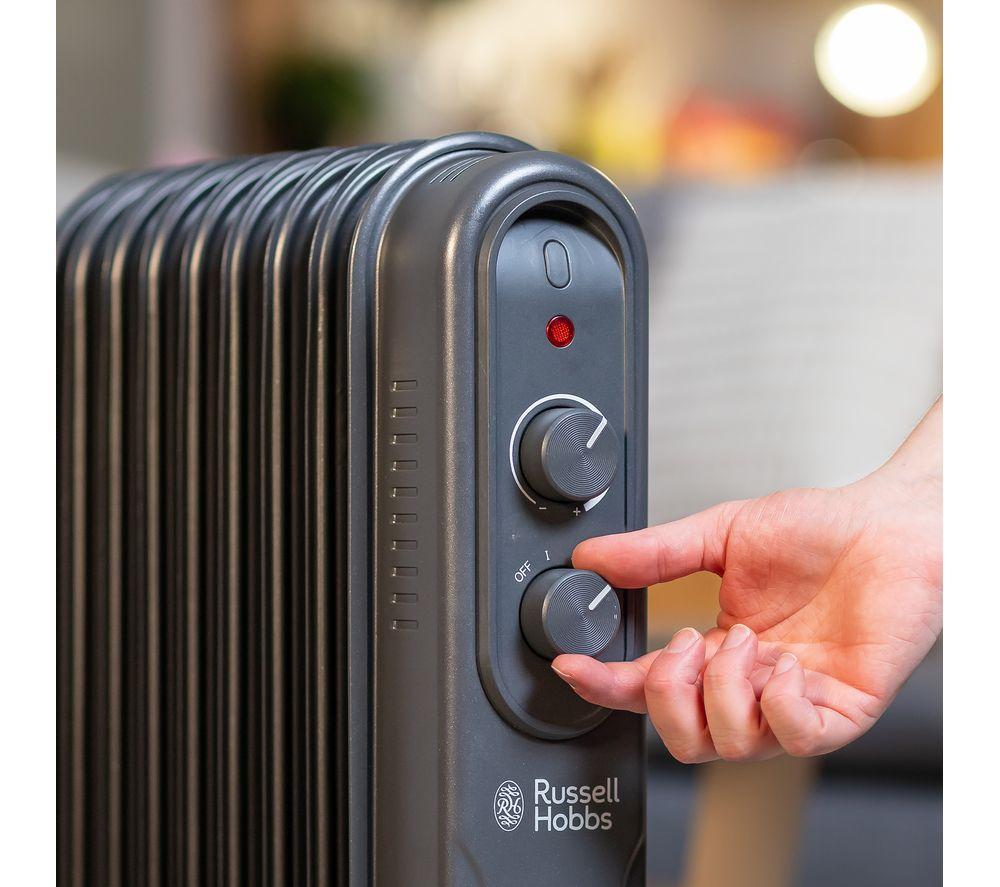 RUSSELL HOBBS RHOFR9004A Portable Oil-Filled Radiator - Anthracite image number 5 of 9