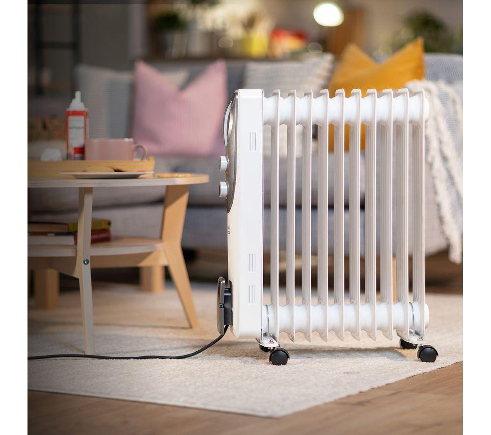 RUSSELL HOBBS RHOFR1106 Portable Oil-Filled Radiator - White image number 5 of 9