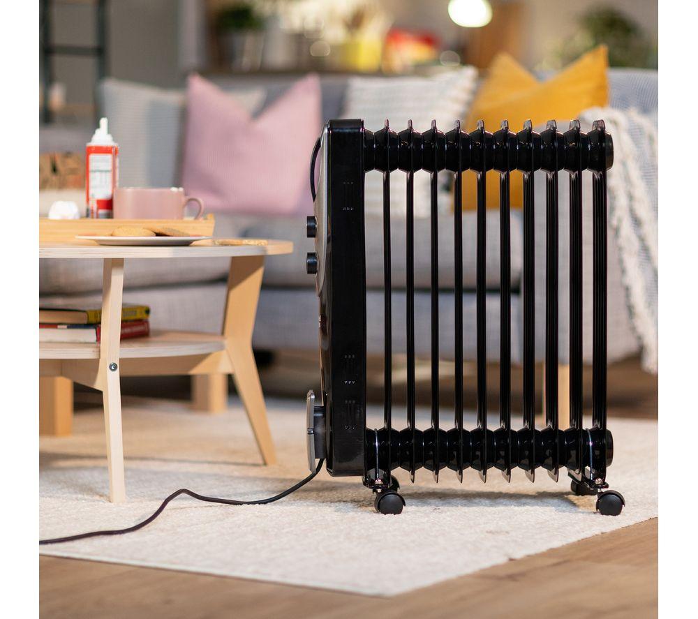 RUSSELL HOBBS RHOFR1106B Portable Oil-Filled Radiator - Black image number 6 of 10