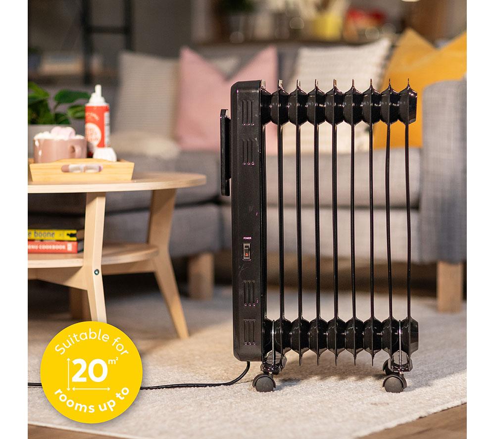 RUSSELL HOBBS RHOFR2009B-D Portable Oil-Filled Radiator - Black image number 3 of 9