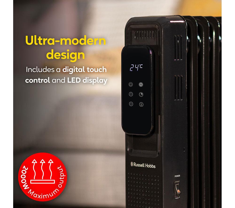 RUSSELL HOBBS RHOFR2009B-D Portable Oil-Filled Radiator - Black image number 4 of 9