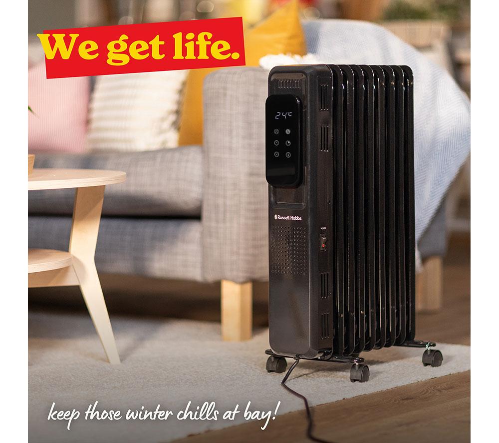 RUSSELL HOBBS RHOFR2009B-D Portable Oil-Filled Radiator - Black image number 5 of 9