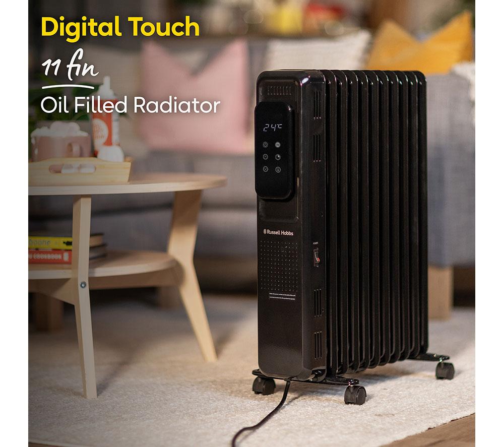 RUSSELL HOBBS RHOFR2521B-D Portable Oil-Filled Radiator - Black image number 7 of 9