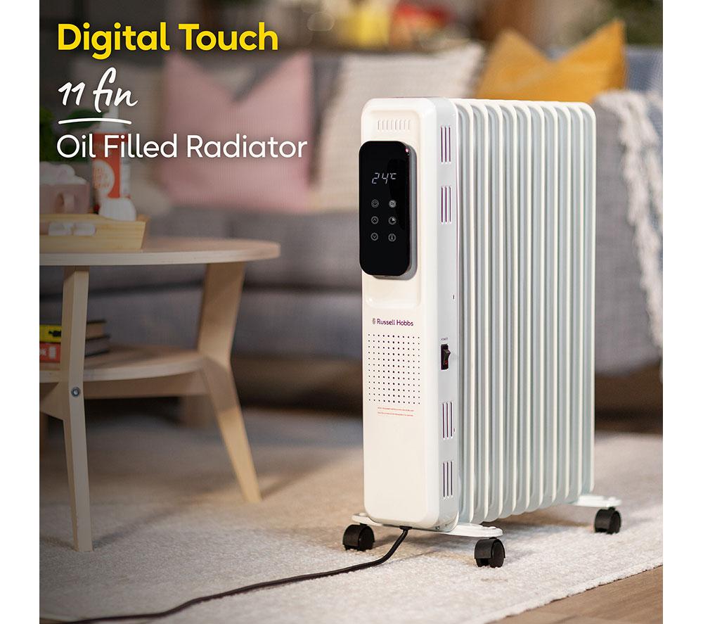 RUSSELL HOBBS RHOFR2521-D Portable Oil-Filled Radiator - White image number 3 of 9