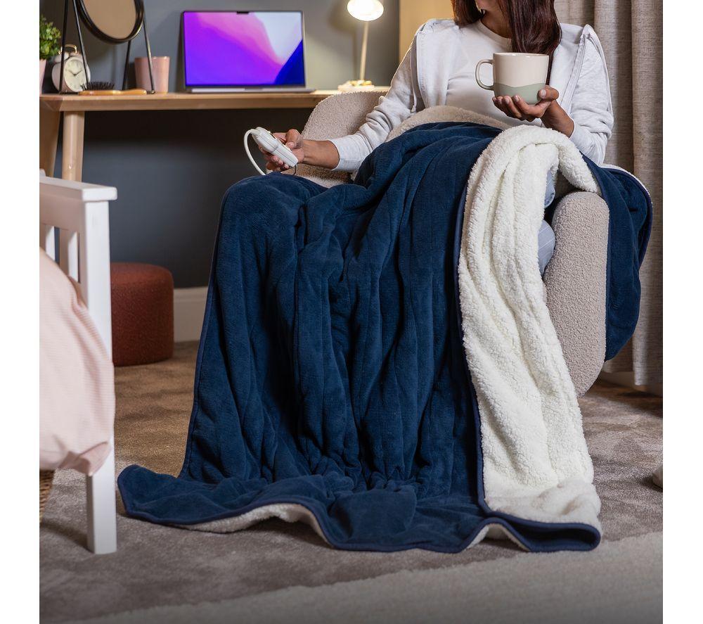 RUSSELL HOBBS RHHT1003BLU Heated Throw - Double image number 5 of 10