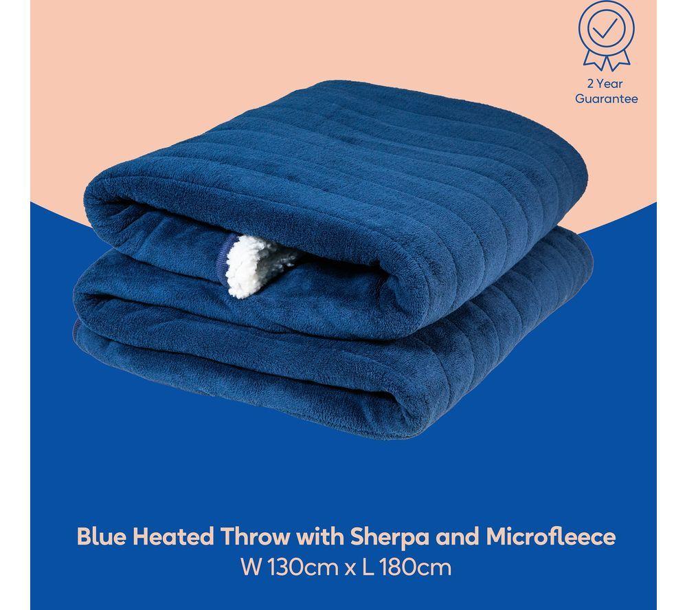 RUSSELL HOBBS RHHT1003BLU Heated Throw - Double image number 8 of 10