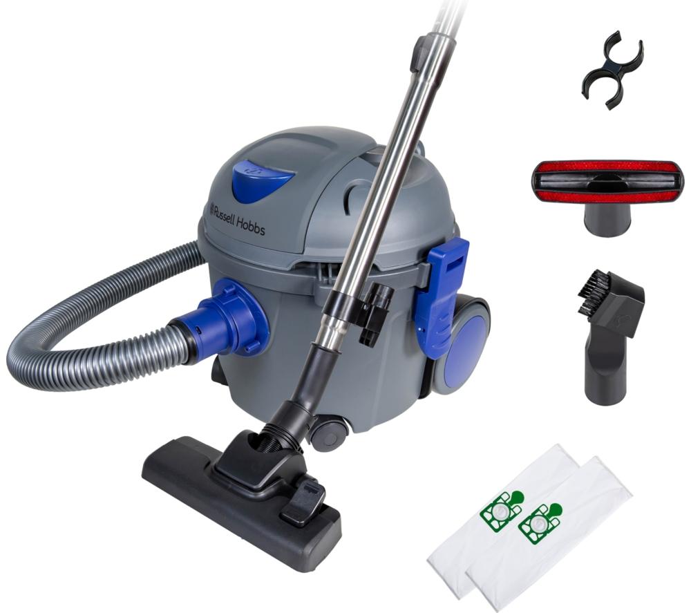 RUSSELL HOBBS Tidy Tub RHTV2001 Cylinder Bagged Vacuum Cleaner - Blue & Grey image number 3 of 12