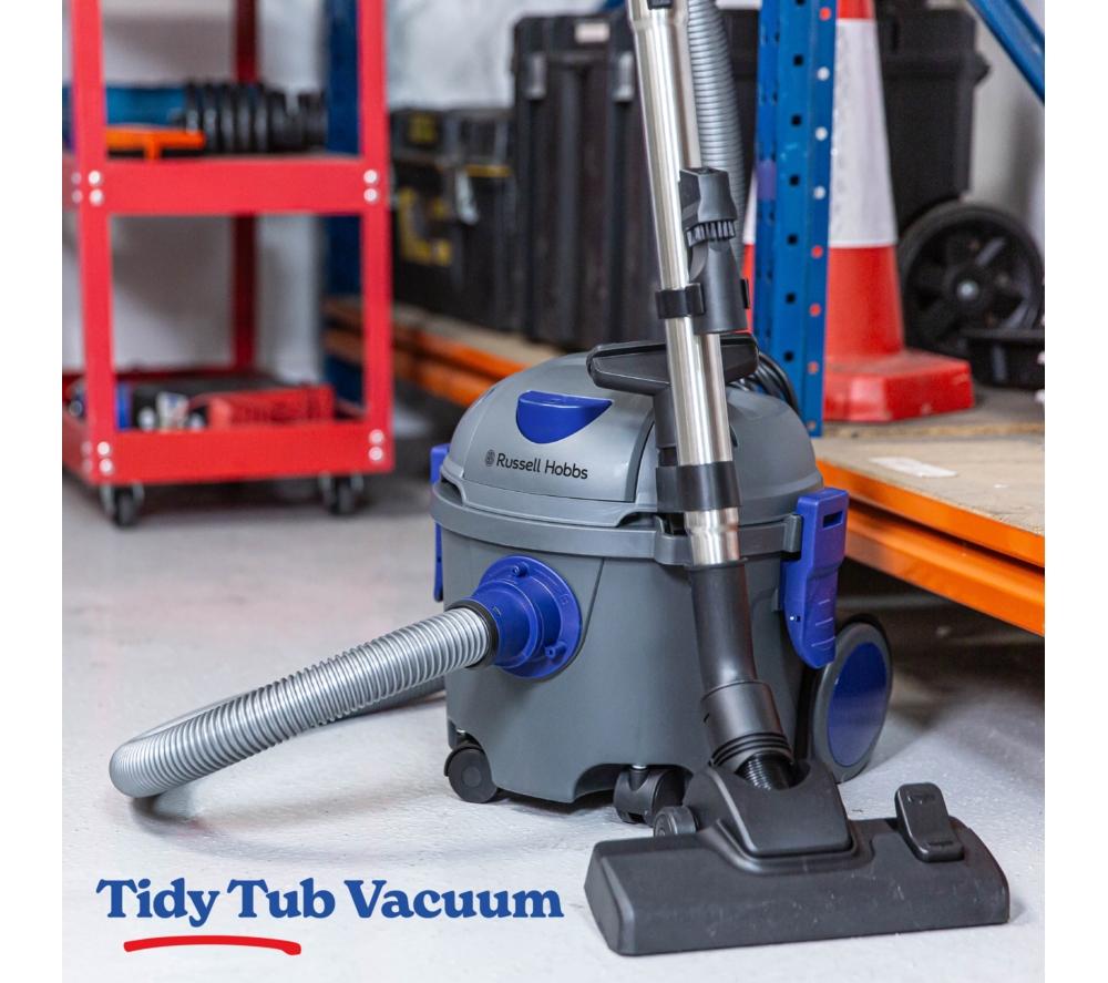 RUSSELL HOBBS Tidy Tub RHTV2001 Cylinder Bagged Vacuum Cleaner - Blue & Grey image number 8 of 12