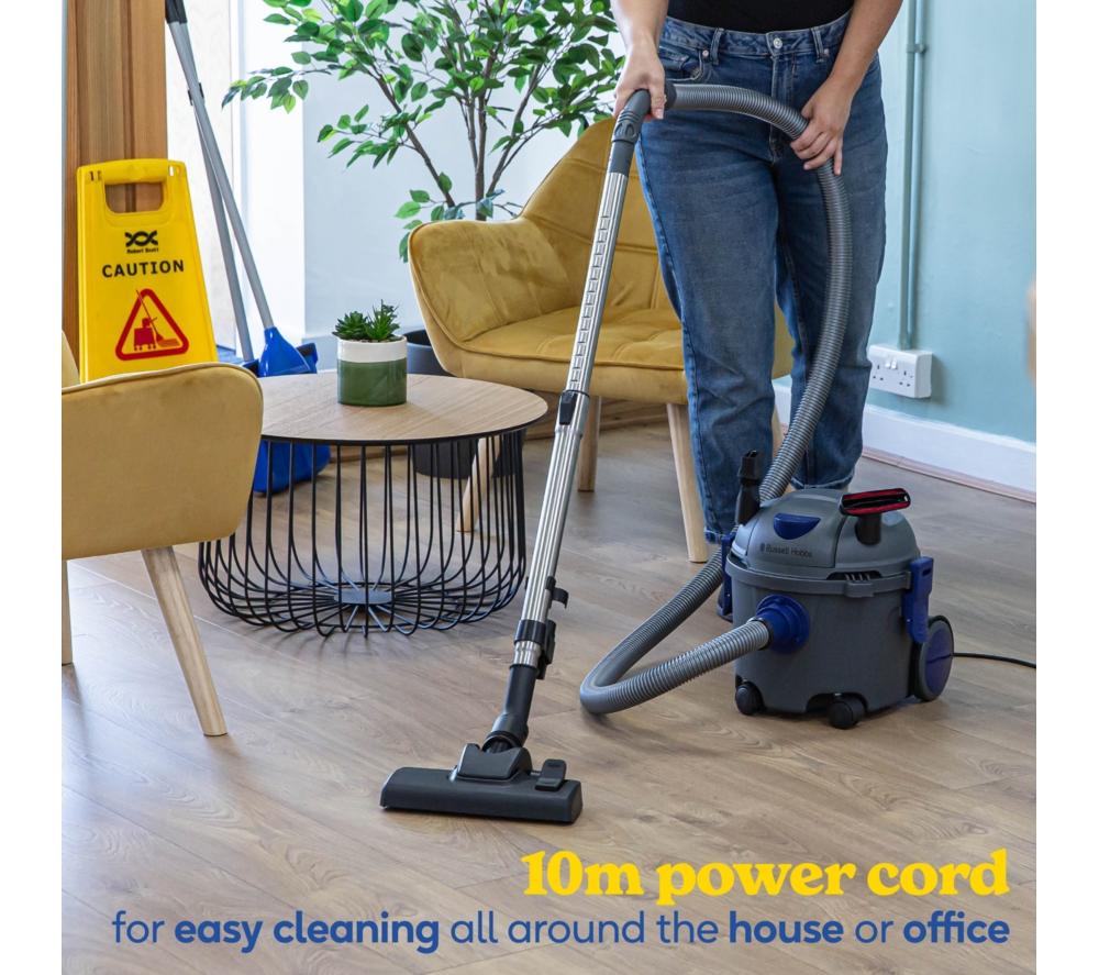RUSSELL HOBBS Tidy Tub RHTV2001 Cylinder Bagged Vacuum Cleaner - Blue & Grey image number 9 of 12