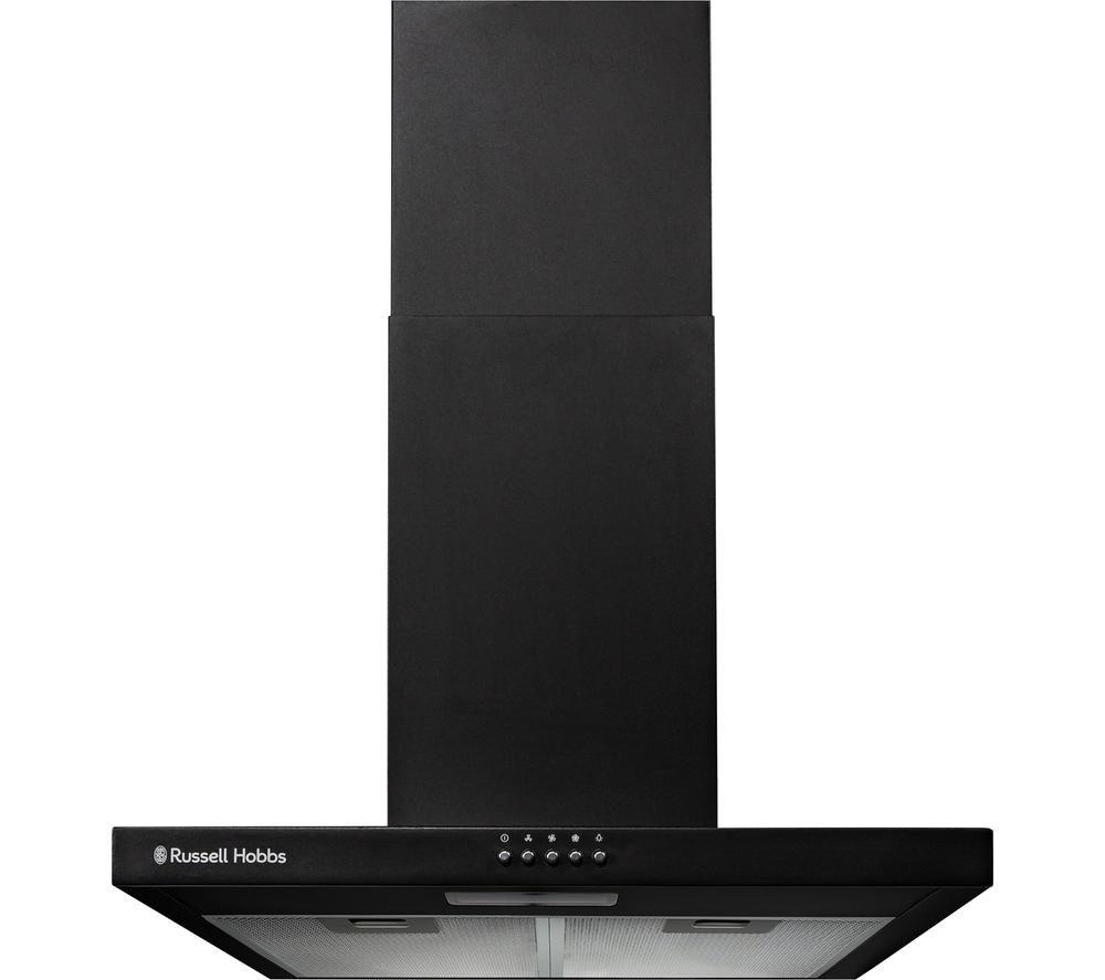 Russell Hobbs Chimney Cooker Hood 60cm T-Shaped Kitchen Extractor Fan in Black, 3 Speed Settings & LED Light Extraction & Recirculation Features, 2 x Washable Aluminium Filters RHTCH600B1B - Image 3