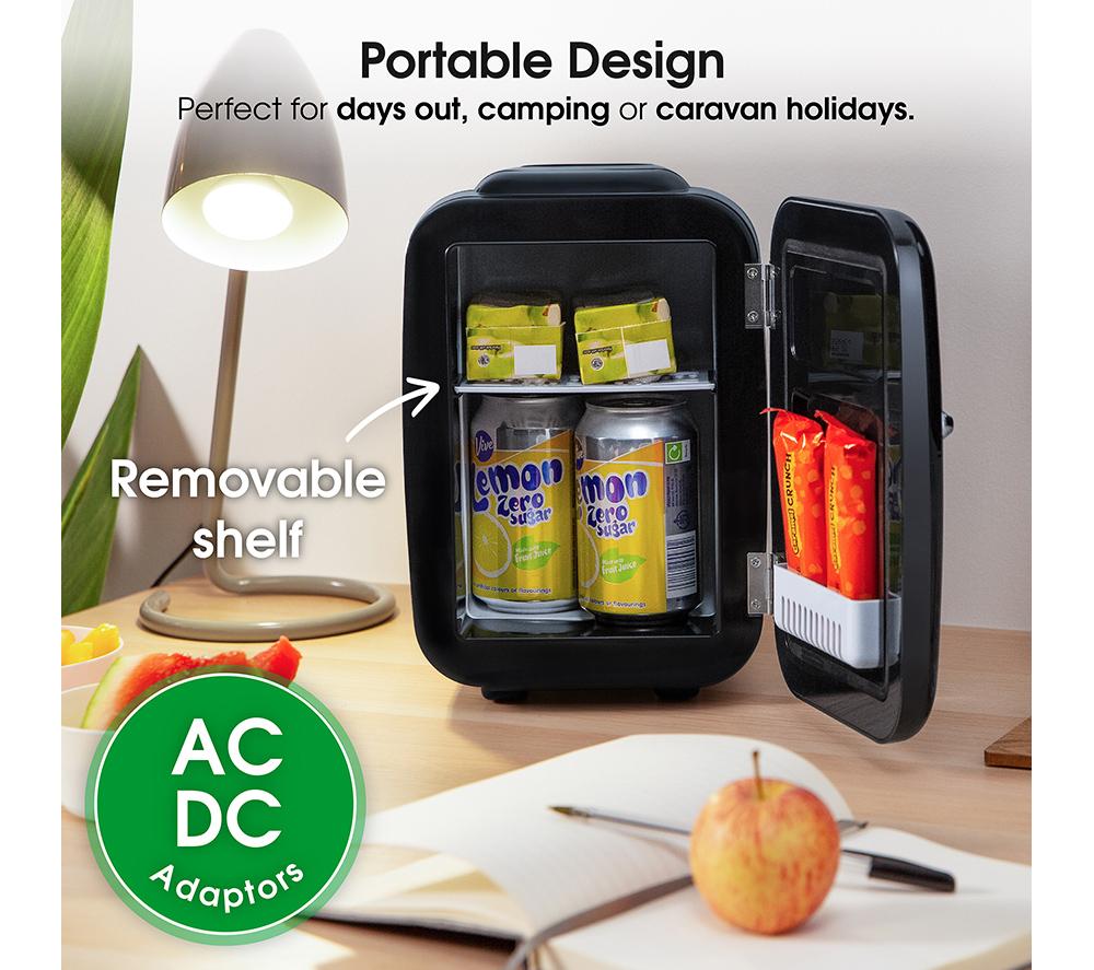 ABODE Retro A4CLR201B Mini Cooler - Black image number 8 of 12