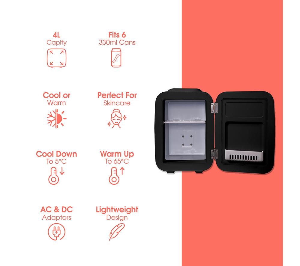 ABODE Retro A4CLR201B Mini Cooler - Black image number 12 of 12