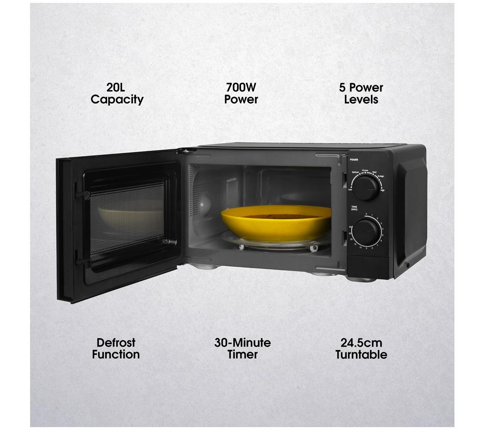 ABODE AMM2005B Compact Solo Microwave - Black image number 4 of 10